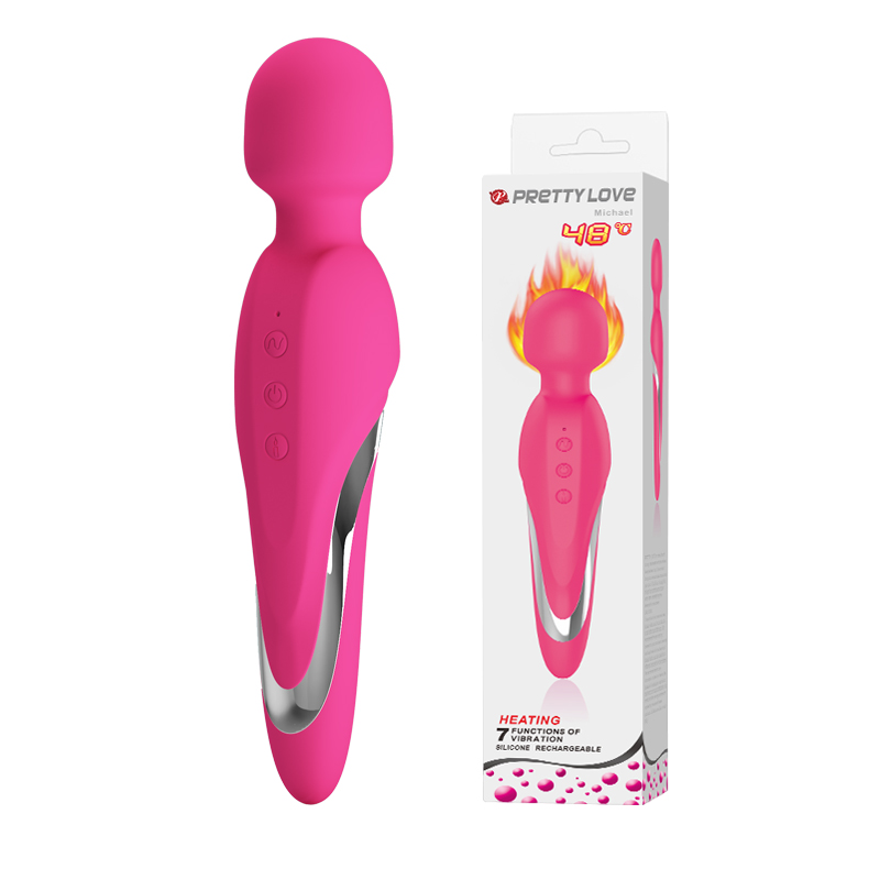Вибромассажер Pretty Love Micheal Heat Massager Pink Вибромассажер Pretty Love Micheal Heat Massager Pink