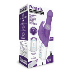 Hi-tech вибратор StRubber RABBIT ESSENTIALS PearlsWith Rotating Shaft Фиолетовый