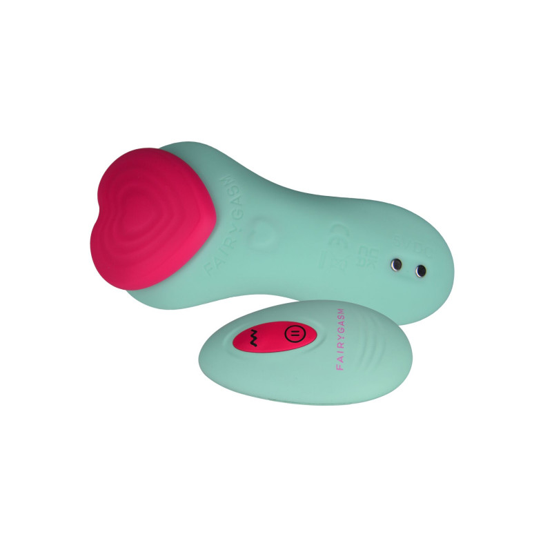 Вибратор в трусики FairyGasm HeartGem green, на магните, пульт ДУ Вибратор в трусики FairyGasm HeartGem green, на магните, пульт ДУ