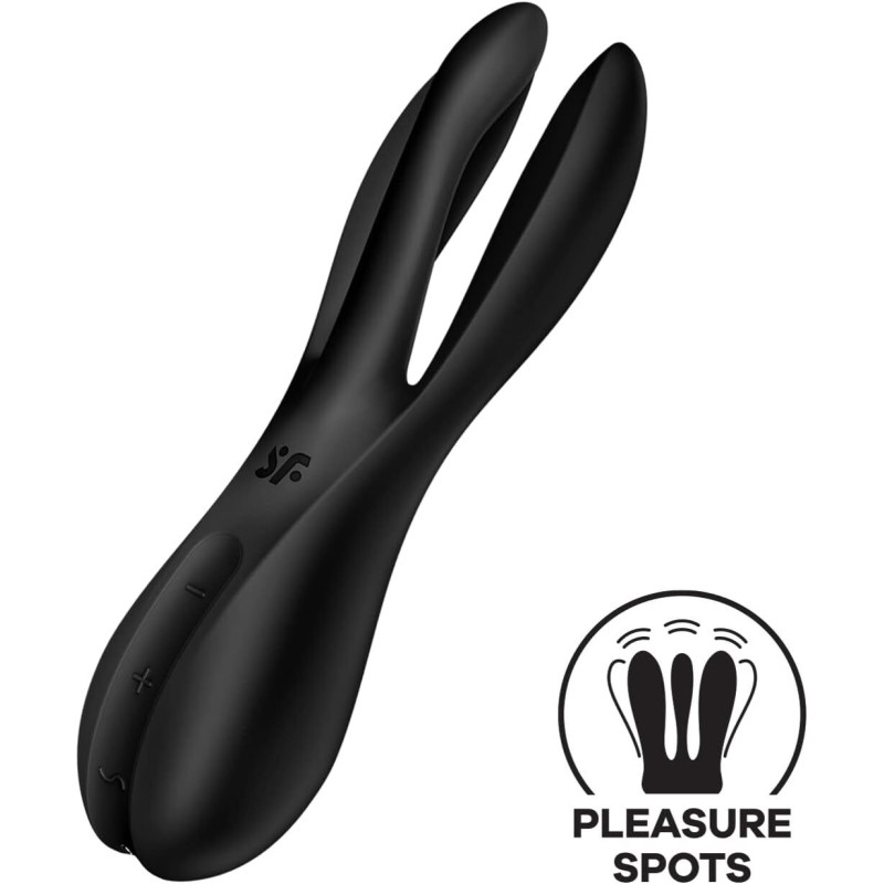 Клиторальный вибратор Satisfyer Threesome 2 Black Клиторальный вибратор Satisfyer Threesome 2 Black