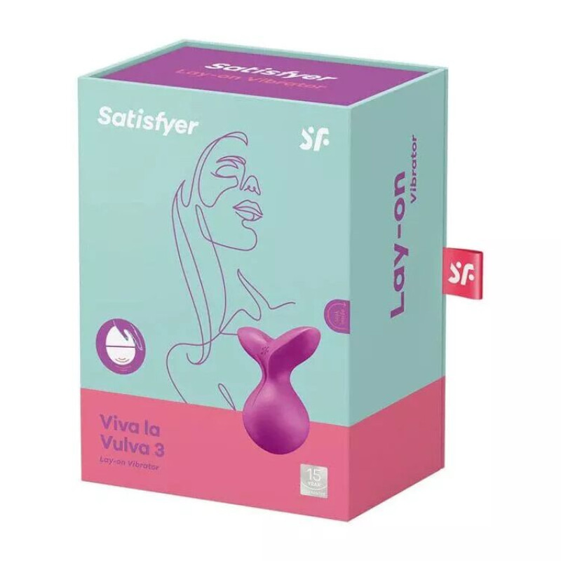 Мінівібромасажер Satisfyer Viva la Vulva 3 Violet Мінівібромасажер Satisfyer Viva la Vulva 3 Violet