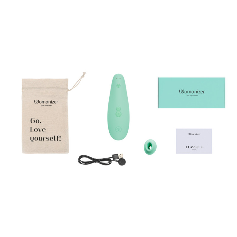 Вакуумный стимулятор клитора Womanizer Marilyn Monroe Mint Вакуумный стимулятор клитора Womanizer Marilyn Monroe Mint