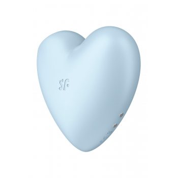Вакуумный стимулятор-сердце с вибрацией Satisfyer Cutie Heart Blue