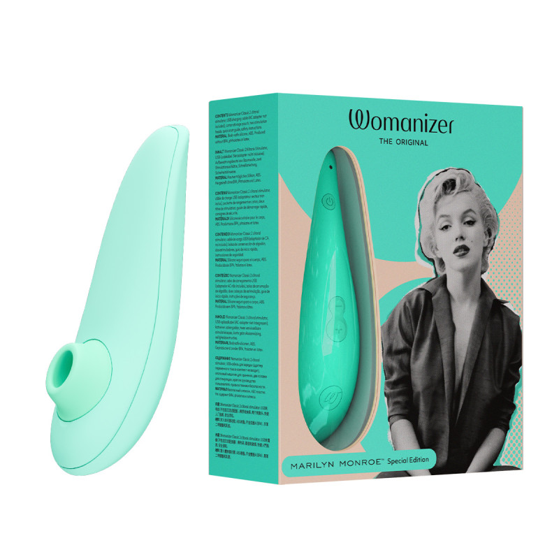 Вакуумный стимулятор клитора Womanizer Marilyn Monroe Mint Вакуумный стимулятор клитора Womanizer Marilyn Monroe Mint