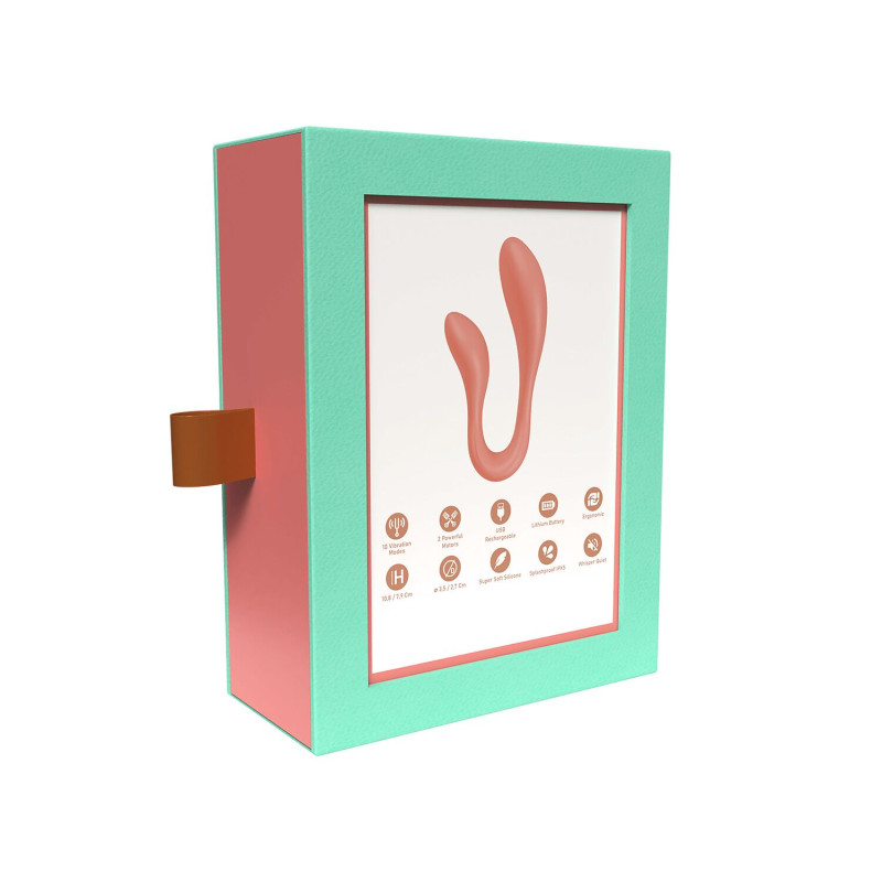 Смарт-вібратор для пар Adrien Lastic Couple Secrets 2.0, 2 мотори, 10 режимів Смарт-вібратор для пар Adrien Lastic Couple Secrets 2.0, 2 мотори, 10 режимів