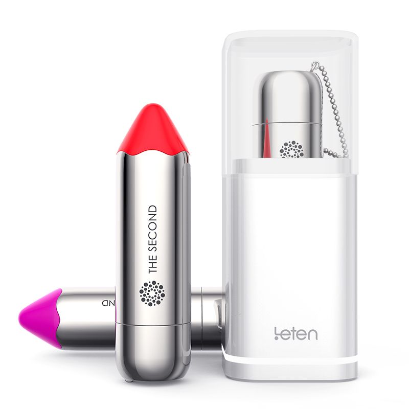 Вибропуля Leten The Second с индукционной зарядкой Красная