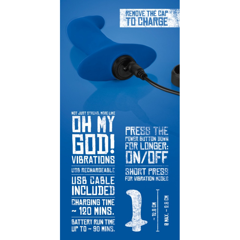 Стимулятор G-точки You2Toys Power Vibe Collection Backy Синий Стимулятор G-точки You2Toys Power Vibe Collection Backy Синий