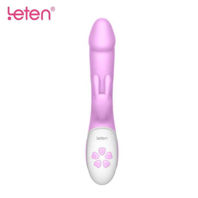 Вібратор-кролик з масажуючим стволом та підігрівом Leten Alina Фіолетовий Вібратор-кролик з масажуючим стволом та підігрівом Leten Alina Фіолетовий