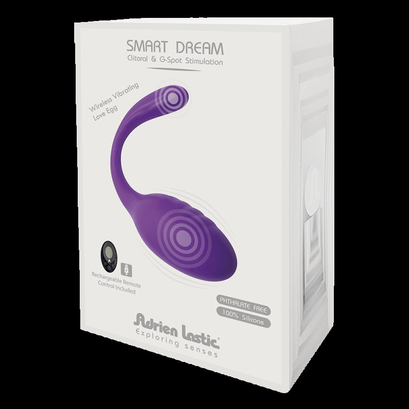 Виброяйцо со стимулятором клитора Adrien Lastic Smart Dream II с пультом LRS