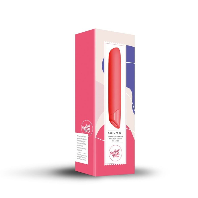 Вібратор SugarBoo Cool Coral, 10 рівнів інтенсивності Вібратор SugarBoo Cool Coral, 10 рівнів інтенсивності