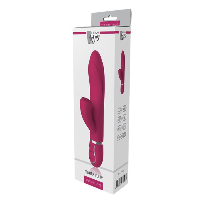 Вібратор-кролик Dreamtoys Vibes Of Love 10-speed Tender Tulip Рожевий Вібратор-кролик Dreamtoys Vibes Of Love 10-speed Tender Tulip Рожевий