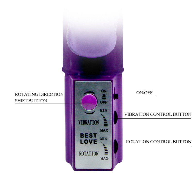 Вибратор LyBaile Pretty Love Christina Double Vibrator Фиолетовый Вибратор LyBaile Pretty Love Christina Double Vibrator Фиолетовый