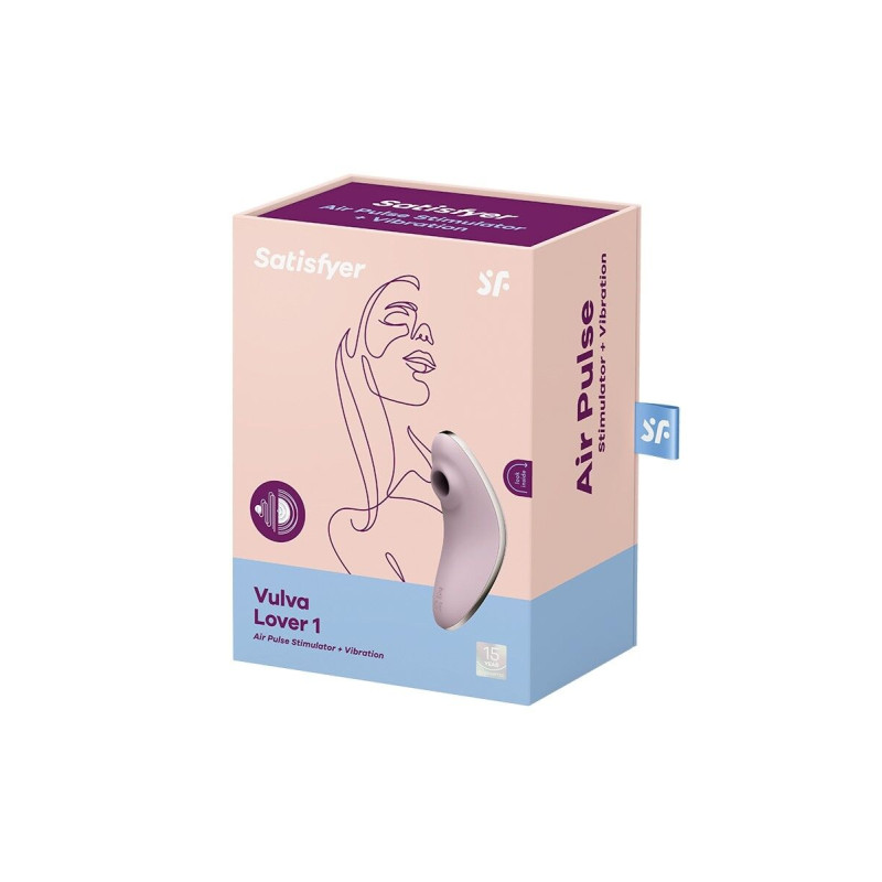 Вакуумний вібратор Satisfyer Vulva Lover 1 Violet Вакуумний вібратор Satisfyer Vulva Lover 1 Violet