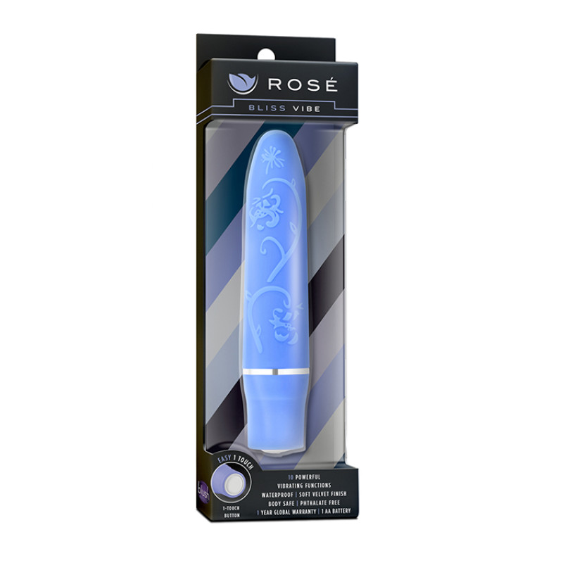 Вібромасажер Blush ROSE BLISS VIBE PERIWINKLE Вібромасажер Blush ROSE BLISS VIBE PERIWINKLE