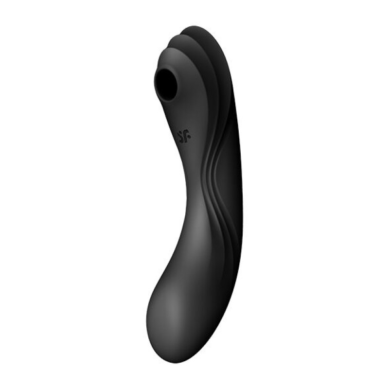 Вакуумный стимулятор с вибрацией Satisfyer Curvy Trinity 4 Black Вакуумный стимулятор с вибрацией Satisfyer Curvy Trinity 4 Black