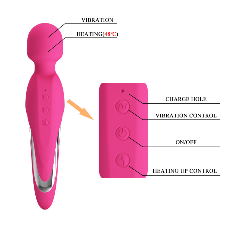 Вибромассажер Pretty Love Micheal Heat Massager Pink Вибромассажер Pretty Love Micheal Heat Massager Pink