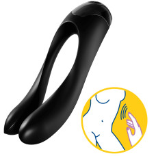 Вибратор на палец Satisfyer Candy Cane Черный