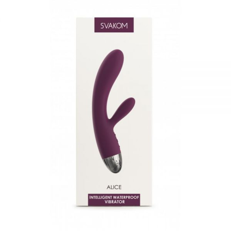 Интеллектуальный Вибромассажер Svakom Alice Фиолетовый Интеллектуальный Вибромассажер Svakom Alice Фиолетовый