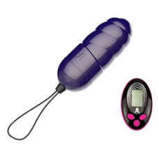 Віброяйце Adrien Lastic Ocean Storm Dark з пультом LRS Блакитне