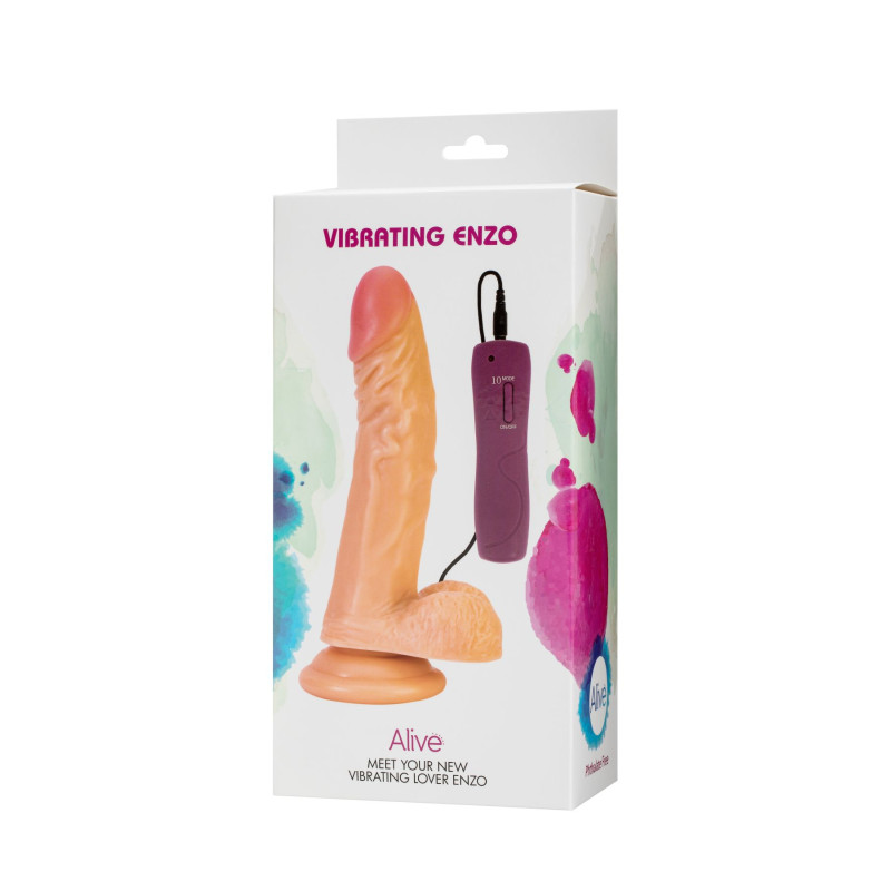 Фаллоимитатор Alive Enzo с вибрацией Фаллоимитатор Alive Enzo с вибрацией