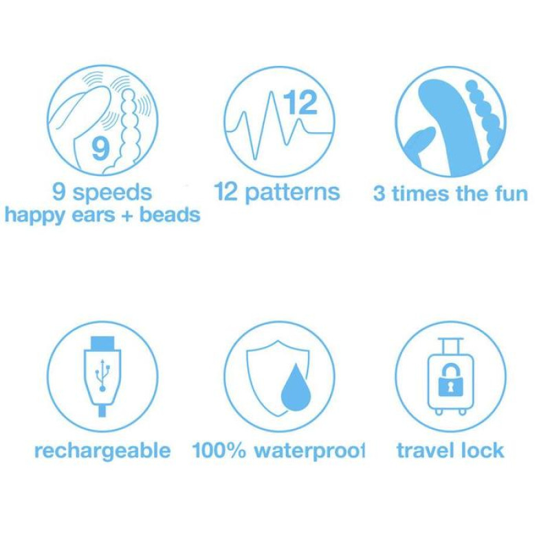 Тройной вибратор Lovehoney HAPPY RABBIT ТРОЙНОЙ Тройной вибратор Lovehoney HAPPY RABBIT ТРОЙНОЙ