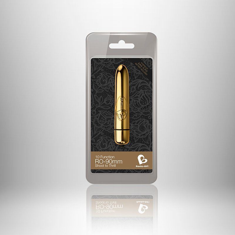 Вібратор Rocks Off RO-90mm 10 Speed GOLD Вібратор Rocks Off RO-90mm 10 Speed GOLD