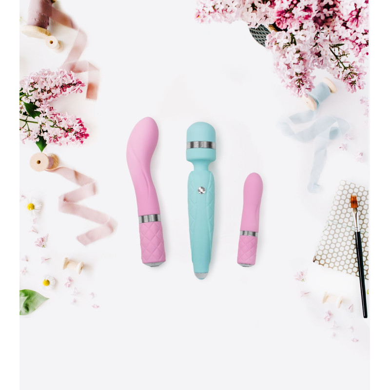 Роскошный вибратор PILLOW TALK Sassy с кристаллом Сваровски Розовый