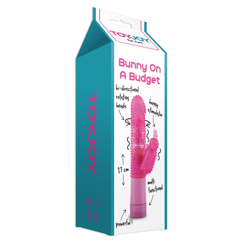 Вибратор компьютерный Toy Joy Bunny Budget 17х3,5 см Розовый Вибратор компьютерный Toy Joy Bunny Budget 17х3,5 см Розовый