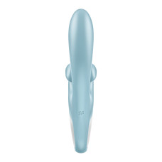Вибратор-кролик Satisfyer Touch Me Blue, двойной отросток, 3 мощных мотора