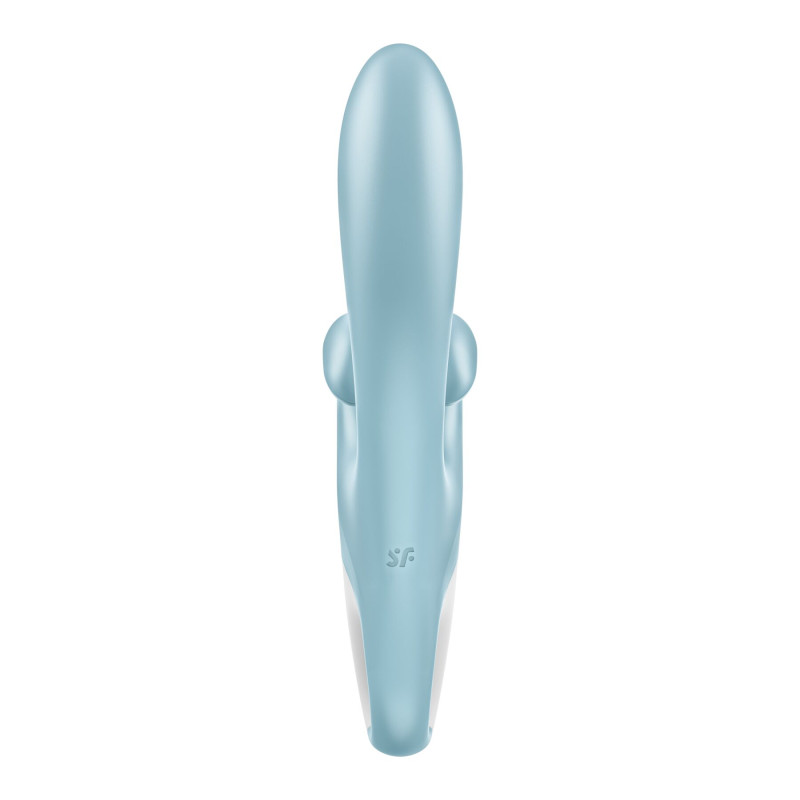 Вибратор-кролик Satisfyer Touch Me Blue, двойной отросток, 3 мощных мотора