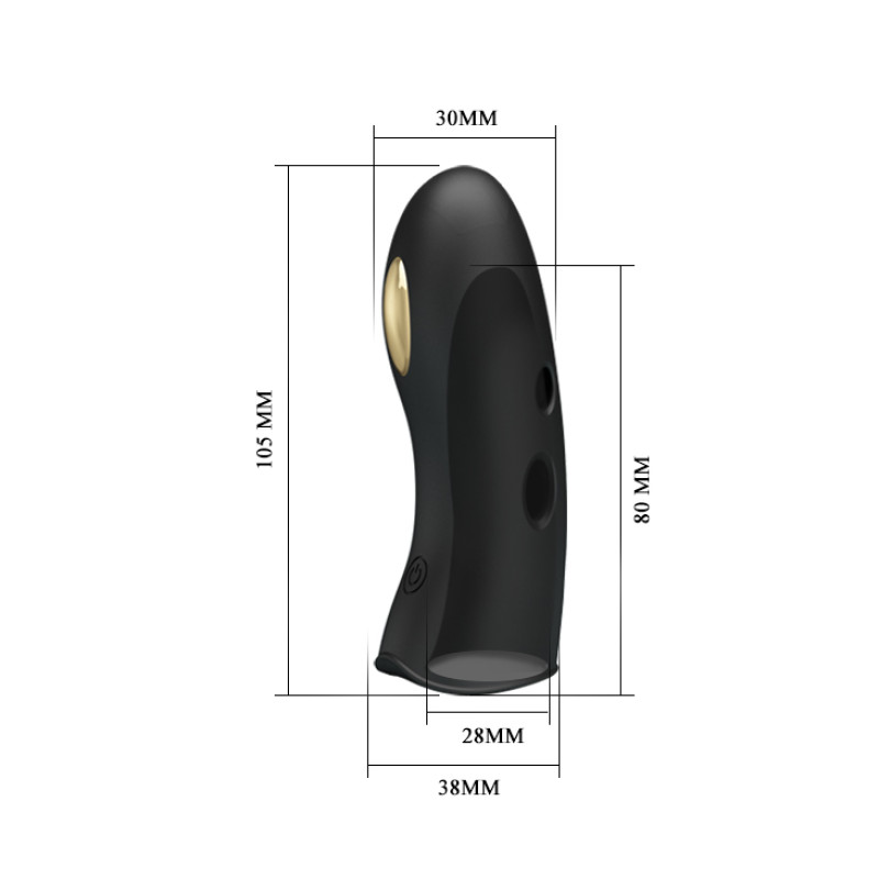 Насадка на палець Pretty Love Marico Fingering Electric Vibrator Black Насадка на палець Pretty Love Marico Fingering Electric Vibrator Black