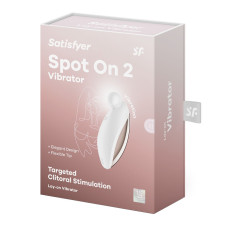 Вибратор для наружной стимуляции Satisfyer Spot On 2 White, очень мощный, гибкий отросток