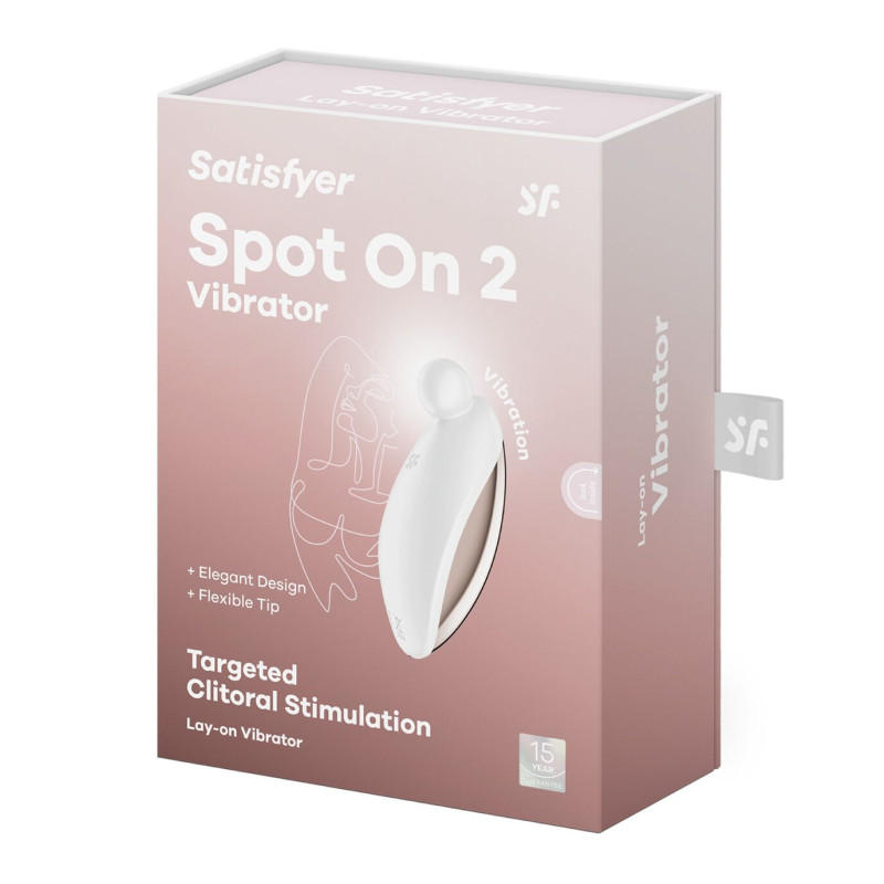 Вибратор для наружной стимуляции Satisfyer Spot On 2 White, очень мощный, гибкий отросток Вибратор для наружной стимуляции Satisfyer Spot On 2 White, очень мощный, гибкий отросток