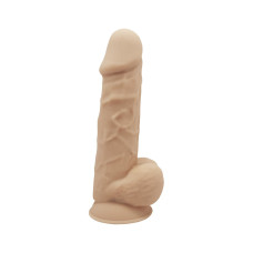 Фаллоимитатор с вибрацией SilexD Norman Vibro Flesh (Model 1 size 8,5) + LRS, диаметр 5 см