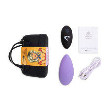 Вибратор в трусики FeelzToys Panty Vibrator Фиолетовый с пультом ДУ, 6 режимов работы, сумочка-чехол