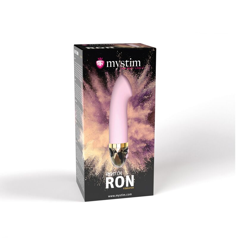 Вибратор для точки G Mystim Right on Ron Rose, 8 режимов, очень мощный