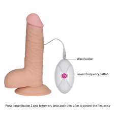 Вибратор LoveToy The Ultra Soft Dude Vibrating 7.5 Телесный