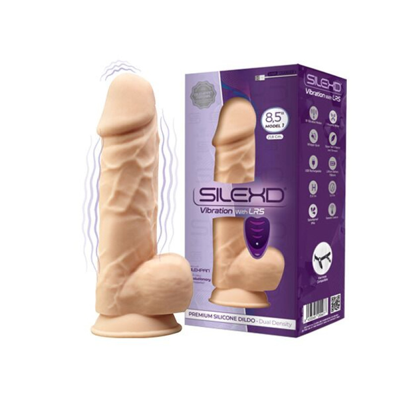 Фаллоимитатор с вибрацией SilexD Norman Vibro Flesh (Model 1 size 8,5) + LRS, диаметр 5 см Фаллоимитатор с вибрацией SilexD Norman Vibro Flesh (Model 1 size 8,5) + LRS, диаметр 5 см
