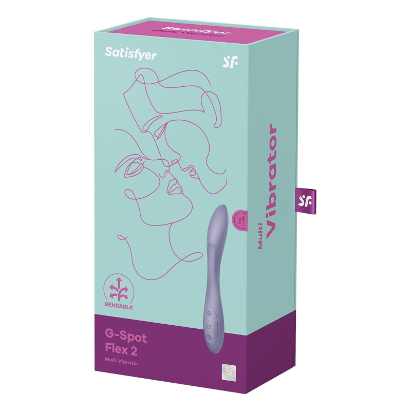 Универсальный вибратор Satisfyer G-Spot Flex 2, гибкий ствол с фиксацией положения Универсальный вибратор Satisfyer G-Spot Flex 2, гибкий ствол с фиксацией положения