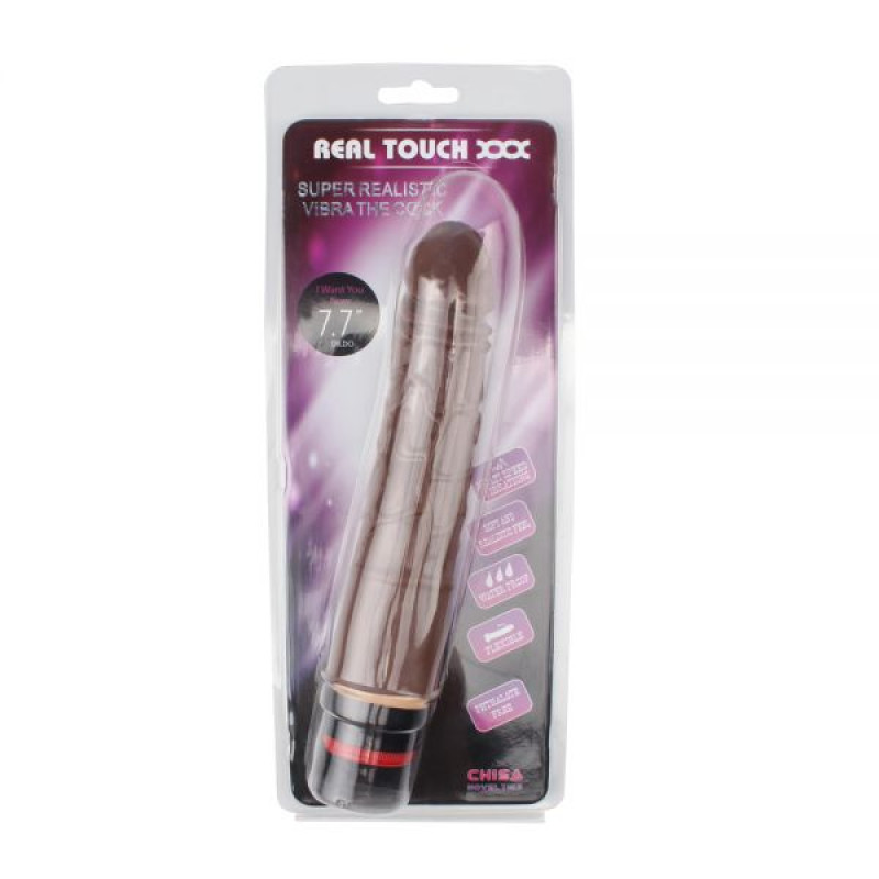 Вибромассажер Chisa 7.7 Vibe Cock Коричневый Вибромассажер Chisa 7.7 Vibe Cock Коричневый