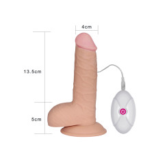 Вибратор LoveToy The Ultra Soft Dude Vibrating 7.5 Телесный