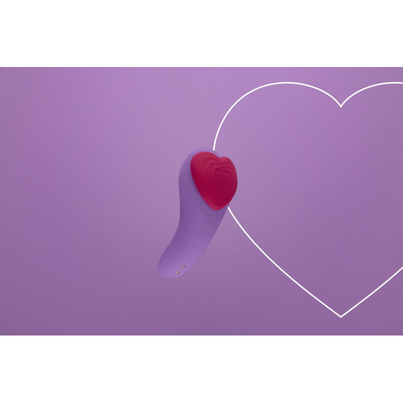 Вибратор в трусики FairyGasm HeartGem violet, на магните, пульт ДУ Вибратор в трусики FairyGasm HeartGem violet, на магните, пульт ДУ