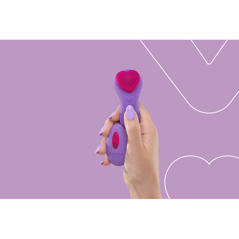 Вибратор в трусики FairyGasm HeartGem violet, на магните, пульт ДУ Вибратор в трусики FairyGasm HeartGem violet, на магните, пульт ДУ