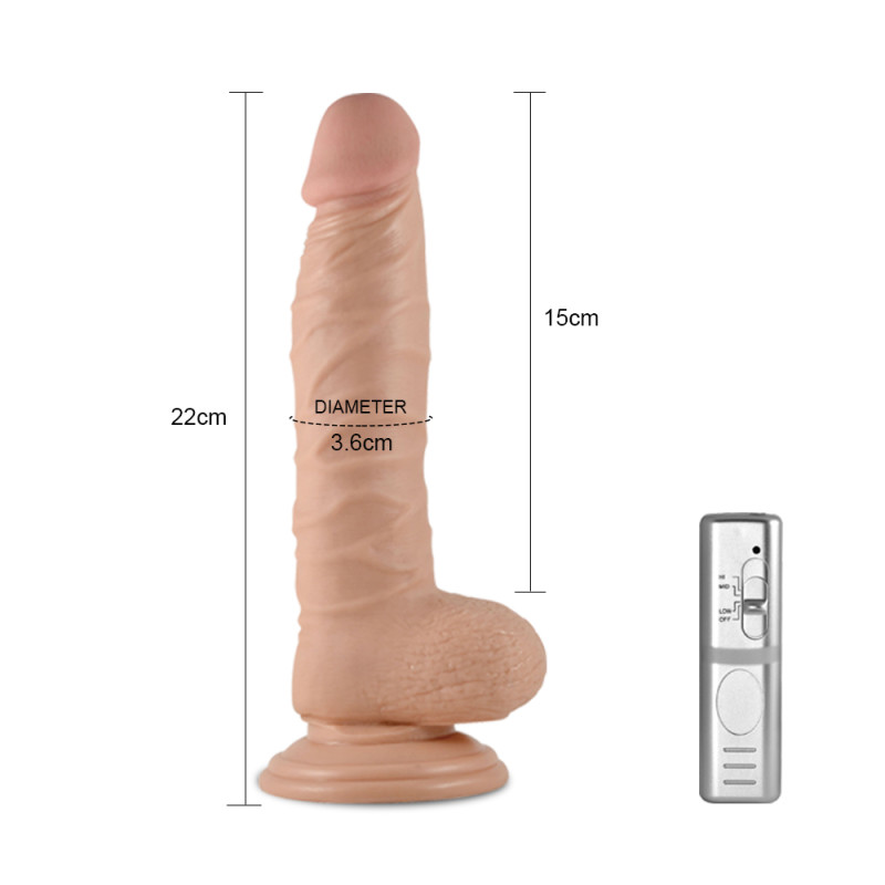 Вибратор LoveToy Real Extreme Vibrating Dildo 8.5 Вибратор LoveToy Real Extreme Vibrating Dildo 8.5