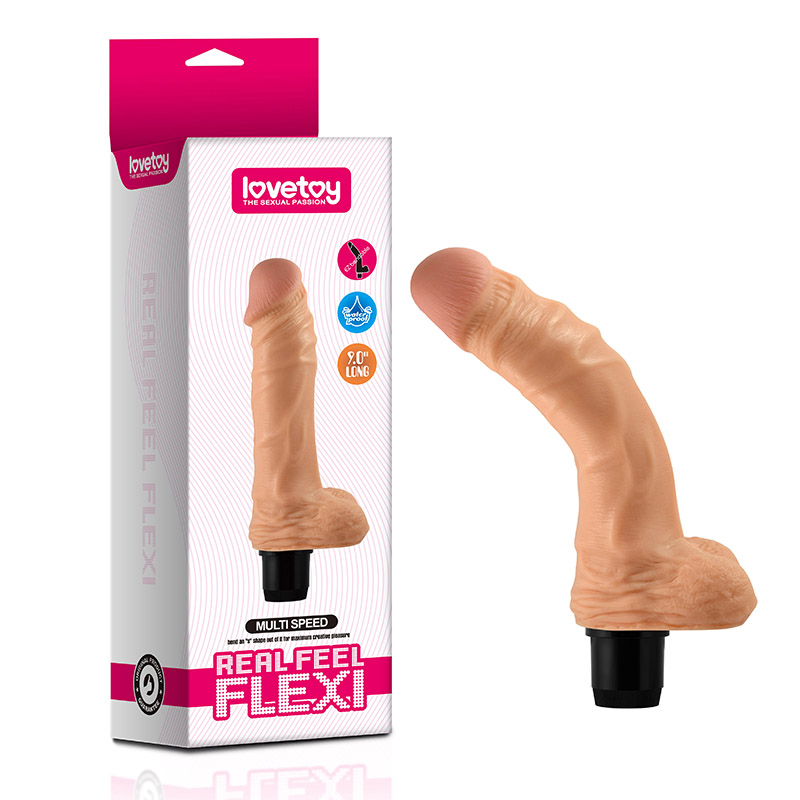 Реалістичний вібратор LoveToy Reel Feel Flexi Vibrator 9 Тілесний Реалістичний вібратор LoveToy Reel Feel Flexi Vibrator 9 Тілесний