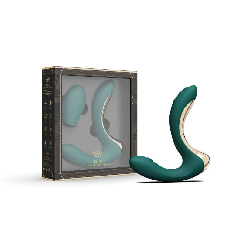 Вибратор-пульсатор с вакуумной насадкой Zalo – Talis G-Spot PulseWave Vibrator Turquoise Green Вибратор-пульсатор с вакуумной насадкой Zalo – Talis G-Spot PulseWave Vibrator Turquoise Green