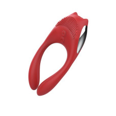 Вибромассажер для пар Dreamtoys Revolution Eros Красный