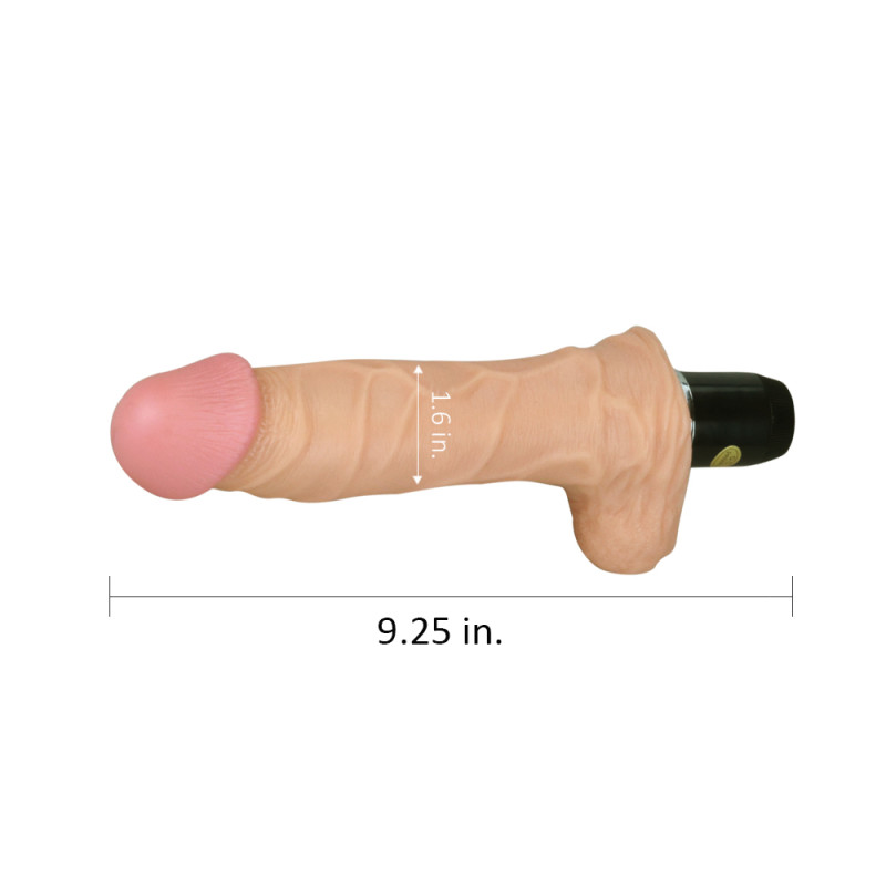 Реалістичний вібратор LoveToy Reel Feel Flexi Vibrator 9 Тілесний Реалістичний вібратор LoveToy Reel Feel Flexi Vibrator 9 Тілесний