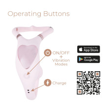 Смарт-вибратор для пар Adrien Lastic Venus + APP, двойной, можно носить под одеждой, 10 режимов