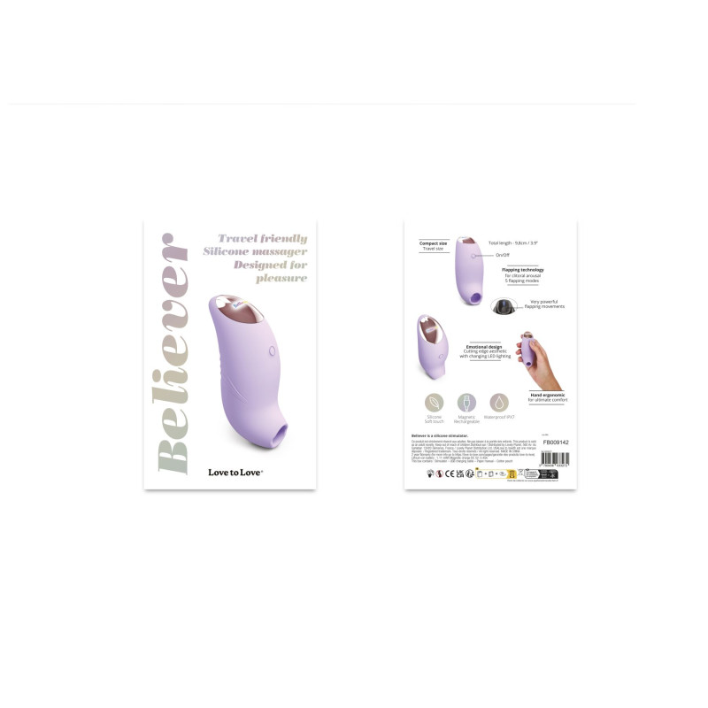 Вакуумный клиторальный стимулятор Love To Love BELIEVER – VIVA MAUVE Вакуумный клиторальный стимулятор Love To Love BELIEVER – VIVA MAUVE